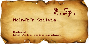 Molnár Szilvia névjegykártya